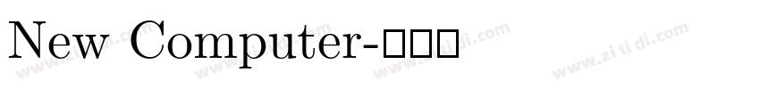 New Computer字体转换